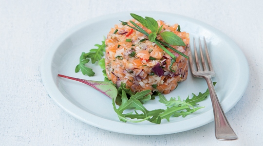 Tartare di salmone e di tonno