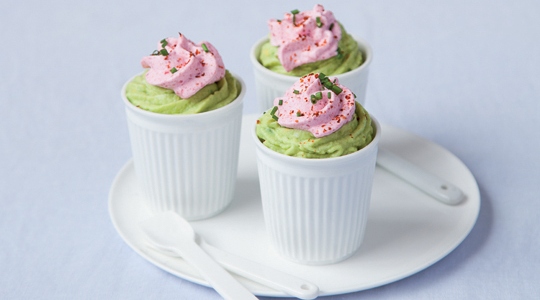 Mousse di avocado al granchio