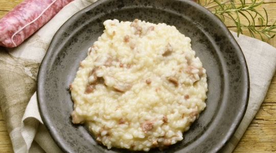 Risotto con salsiccia