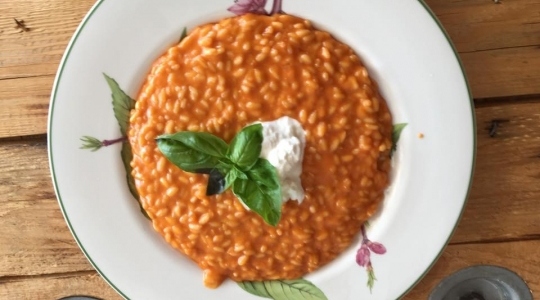 Risotto pomodoro e basilico con Burrata Cook Expert