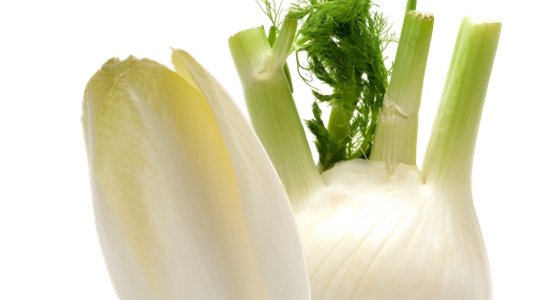 Insalata belga, finocchio e vinaigrette