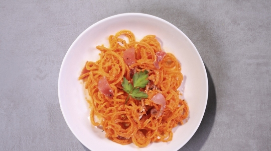 Spaghettis de carottes au potiron