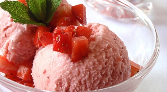 Sorbetto alla fragola